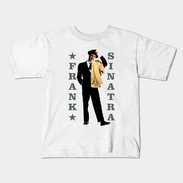 Frank Sinatra Kids T-Shirt by PLAYDIGITAL2020